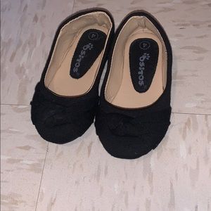 Black baby girl flats